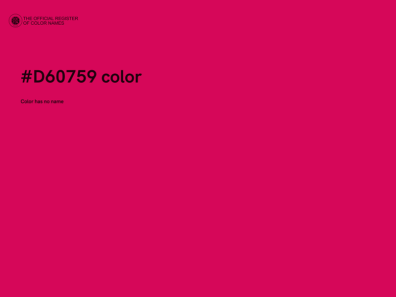 #D60759 color image