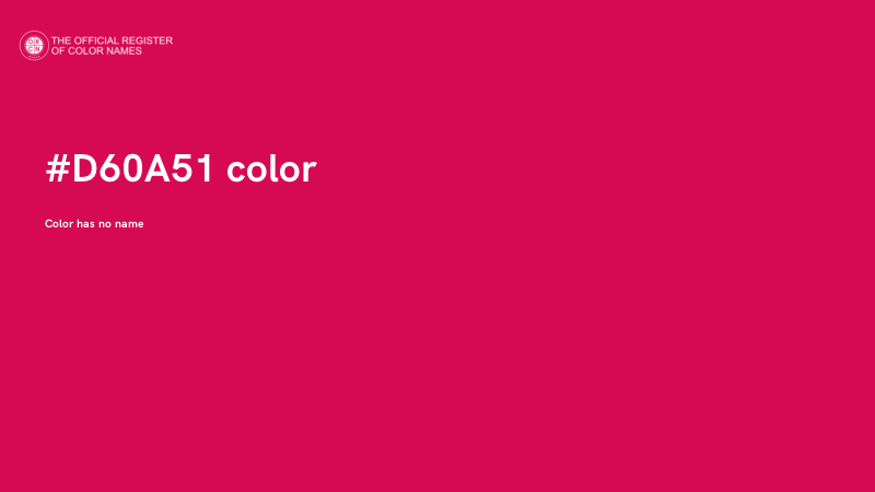 #D60A51 color image