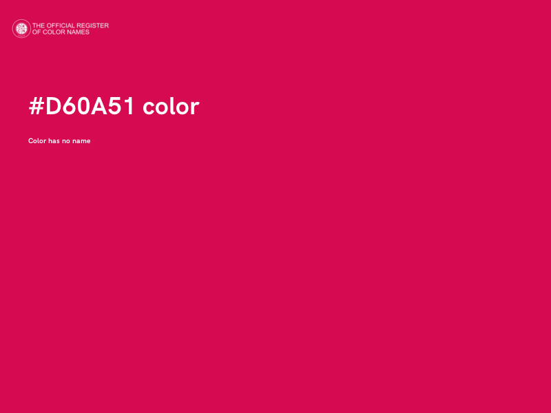 #D60A51 color image