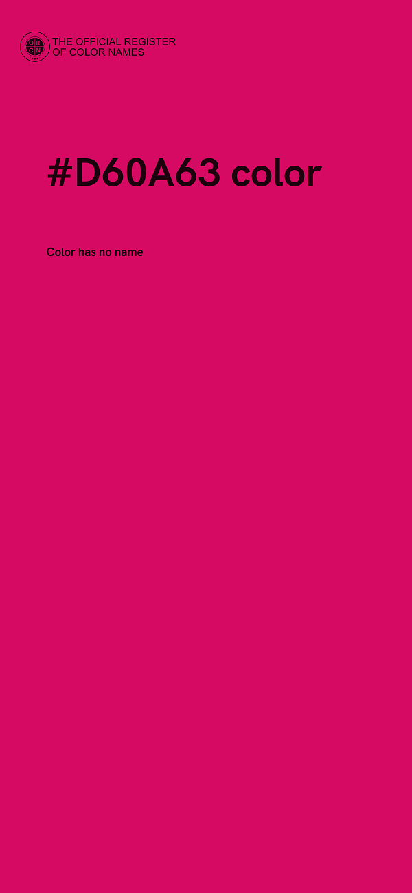 #D60A63 color image