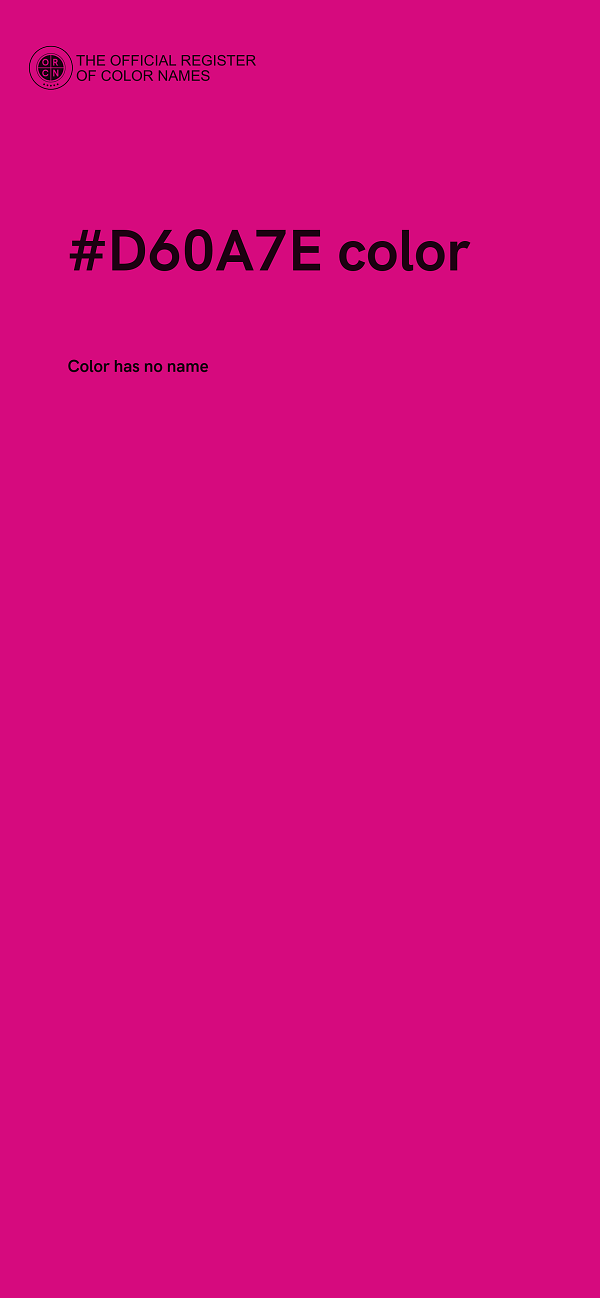 #D60A7E color image