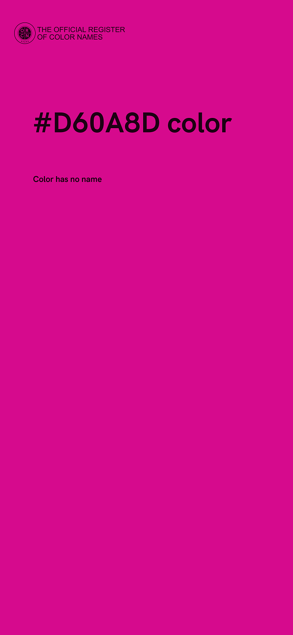 #D60A8D color image