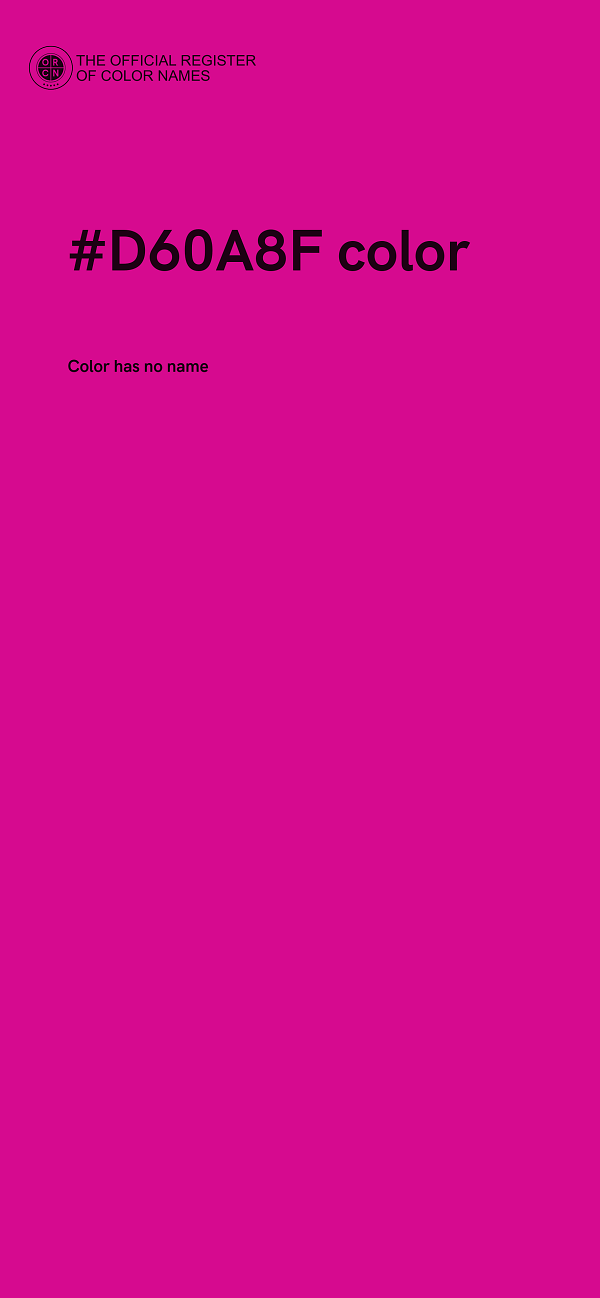 #D60A8F color image