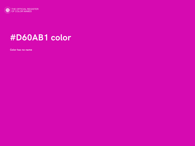 #D60AB1 color image