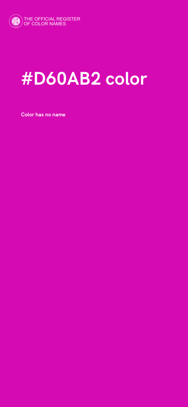 #D60AB2 color image