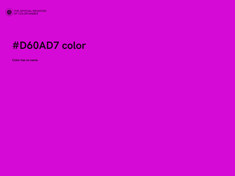 #D60AD7 color image