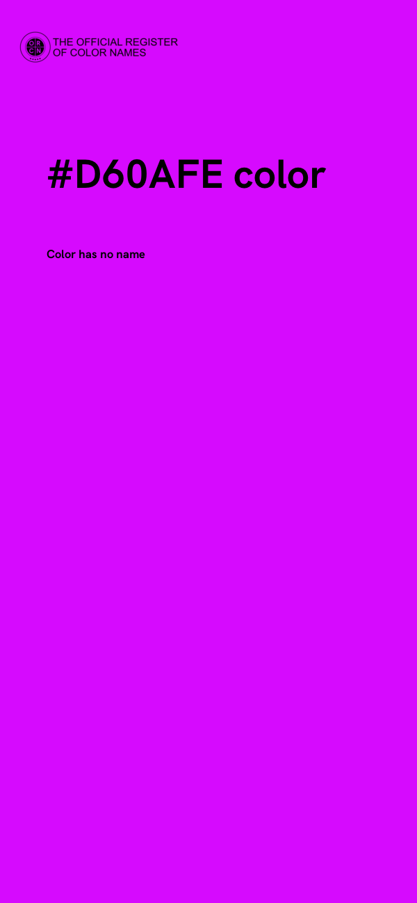 #D60AFE color image