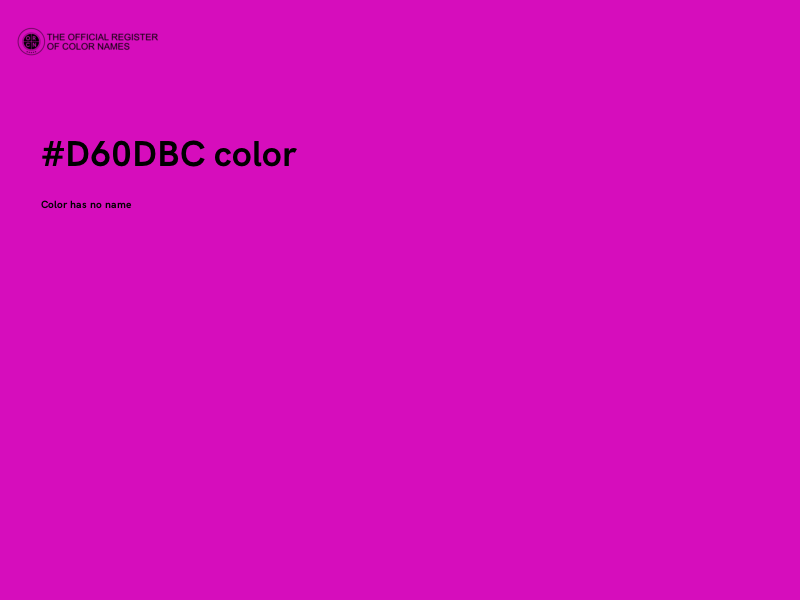 #D60DBC color image