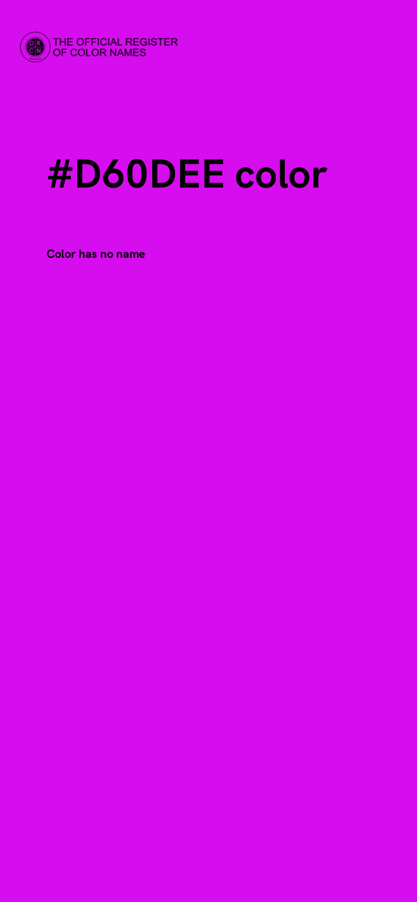 #D60DEE color image