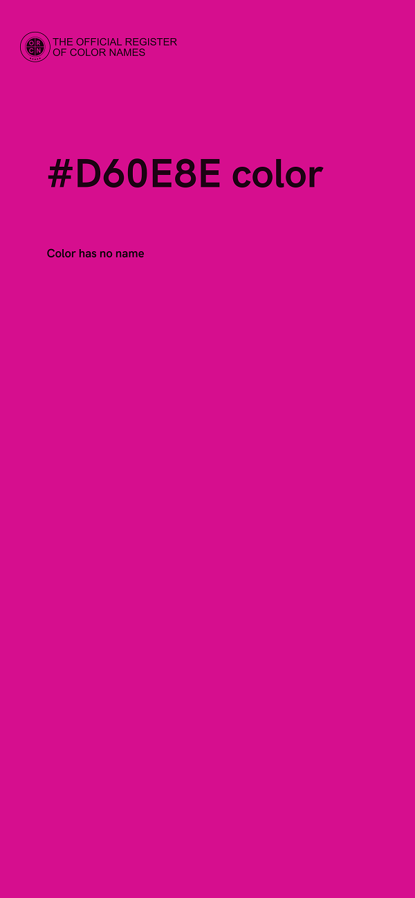 #D60E8E color image