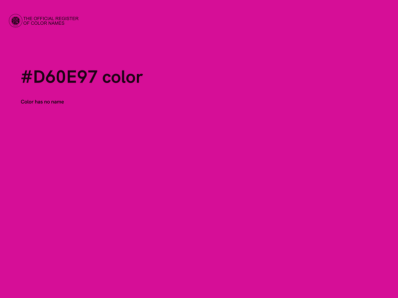 #D60E97 color image