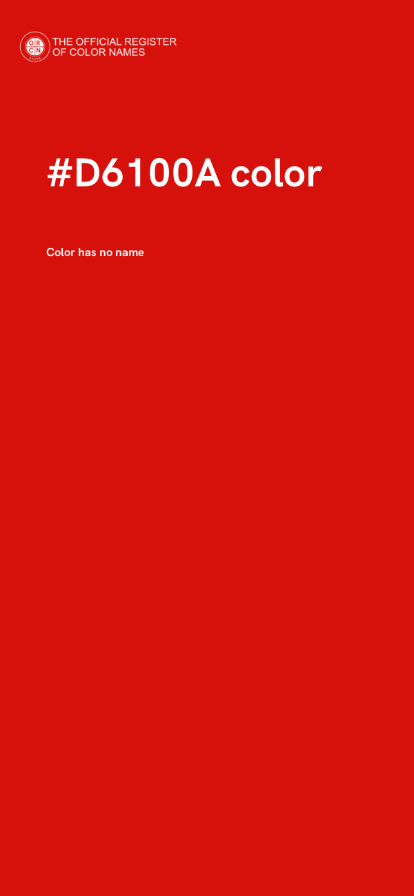 #D6100A color image