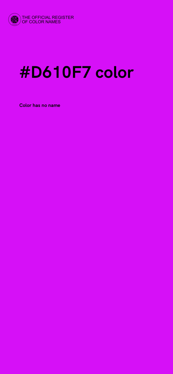 #D610F7 color image