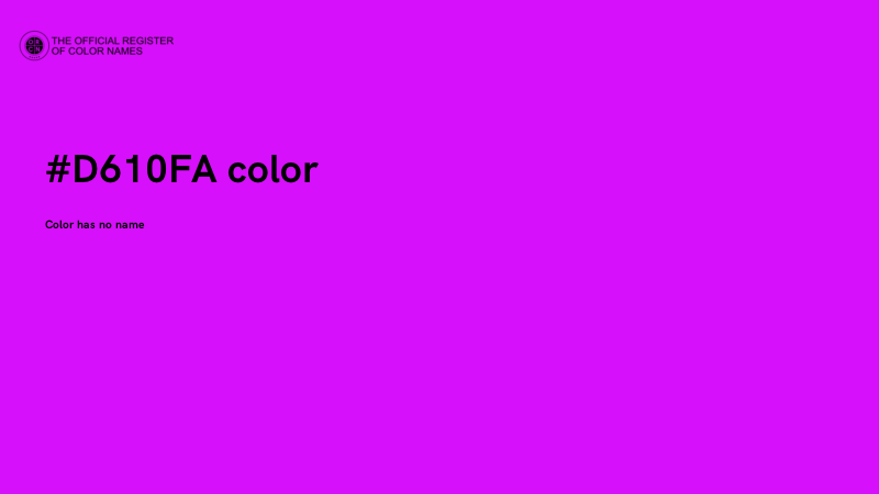 #D610FA color image