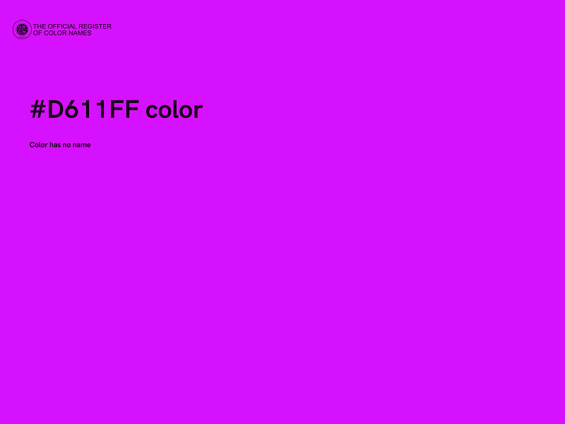 #D611FF color image