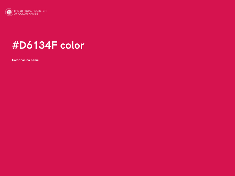#D6134F color image