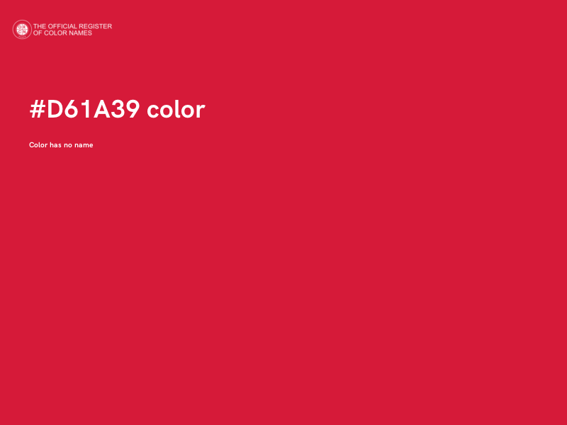 #D61A39 color image