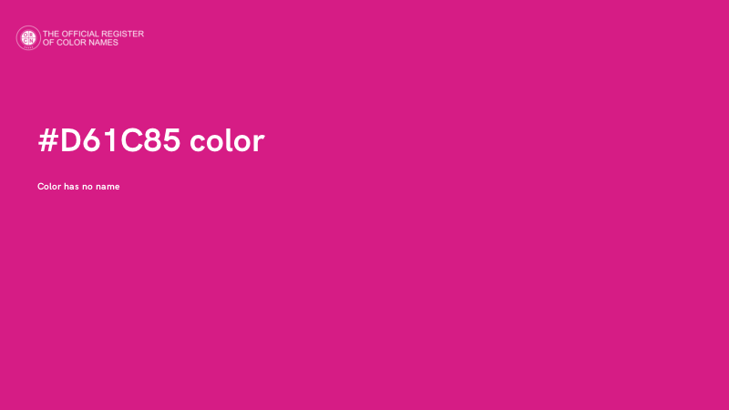 #D61C85 color image
