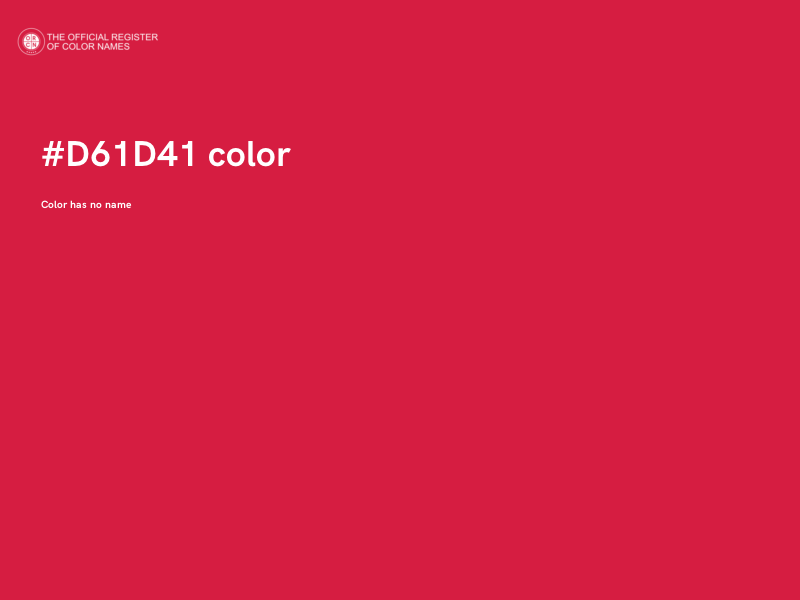 #D61D41 color image