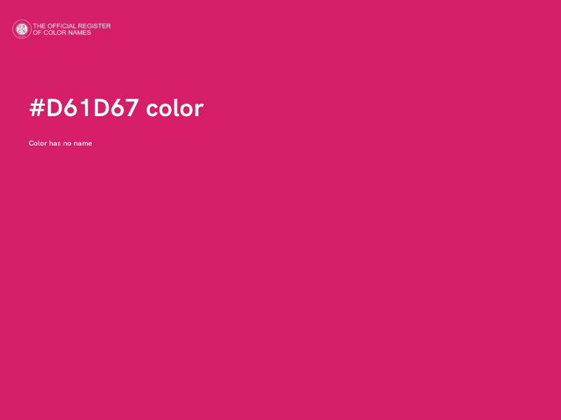 #D61D67 color image