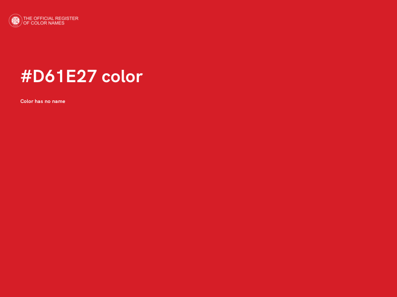 #D61E27 color image