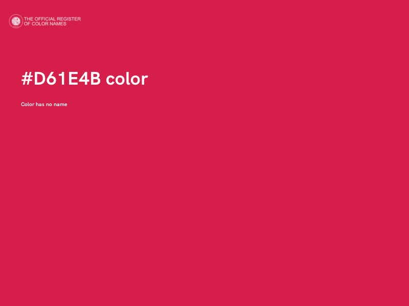 #D61E4B color image