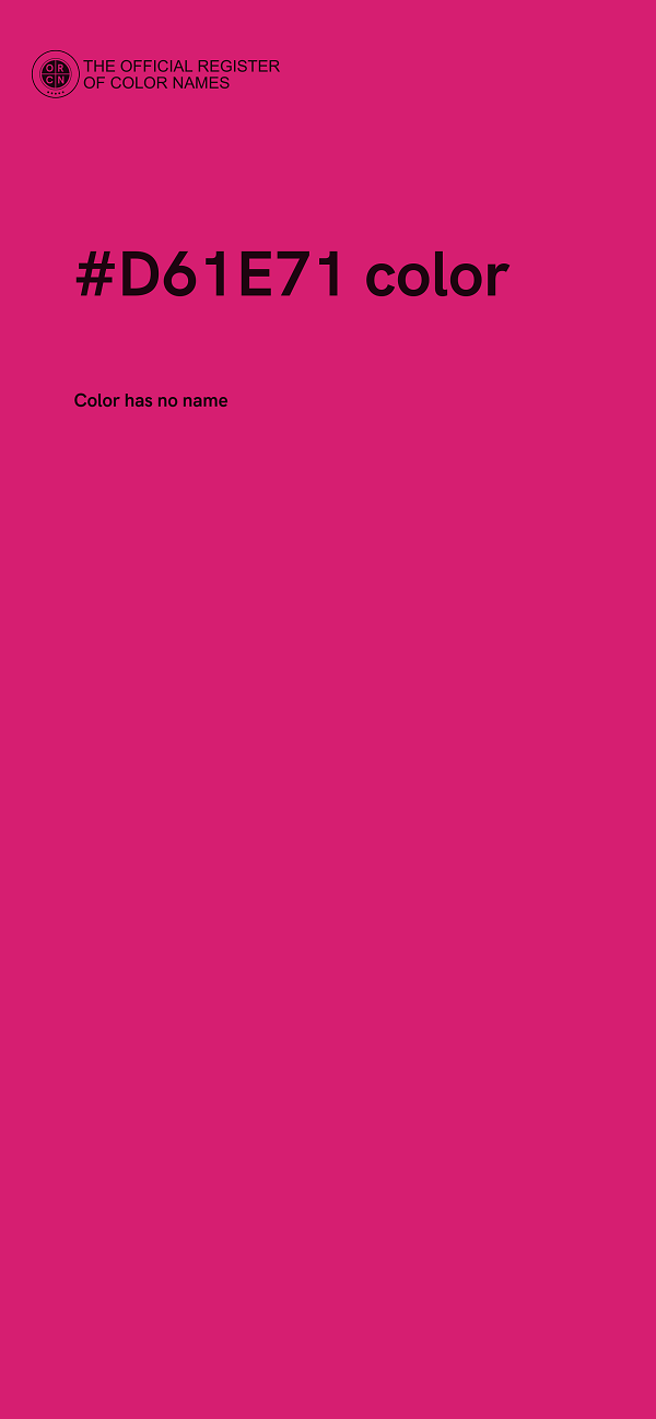 #D61E71 color image