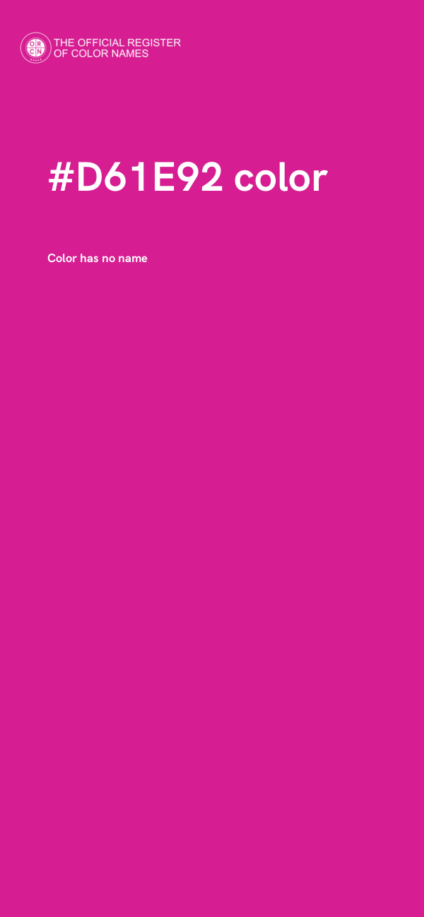 #D61E92 color image
