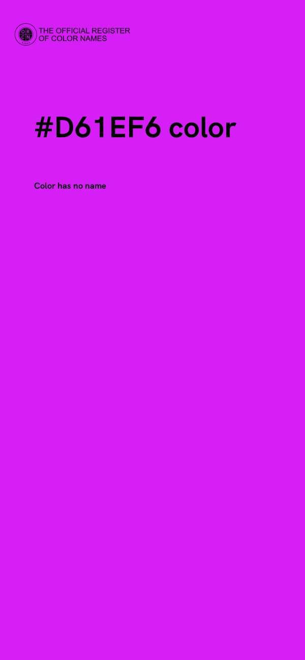 #D61EF6 color image