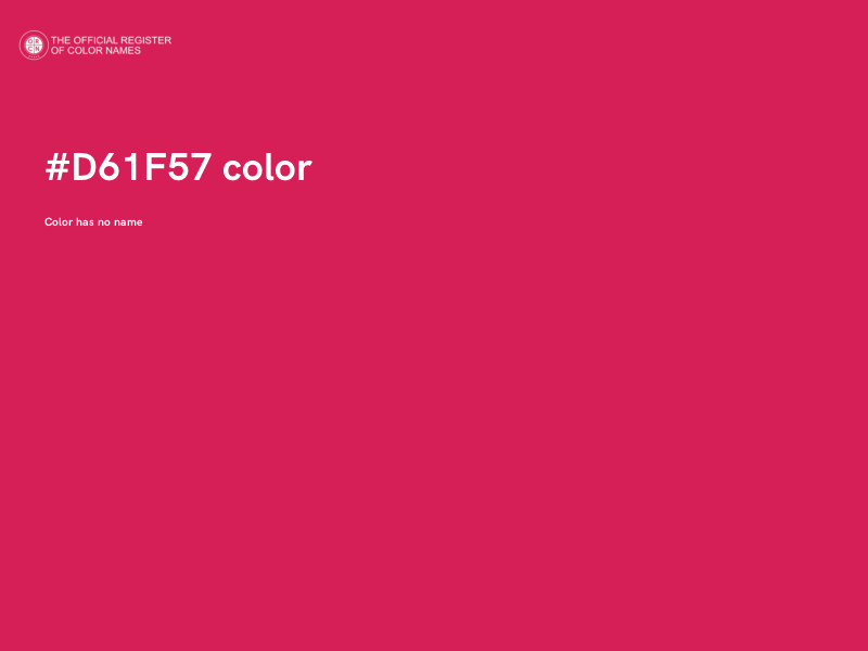 #D61F57 color image