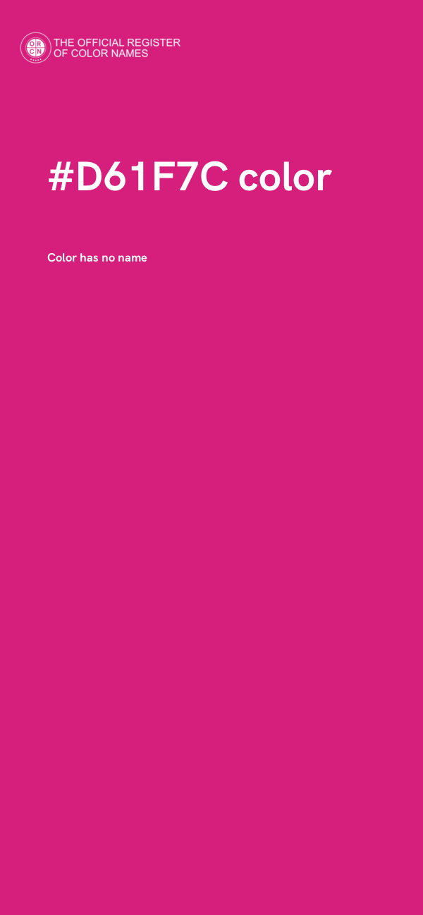 #D61F7C color image
