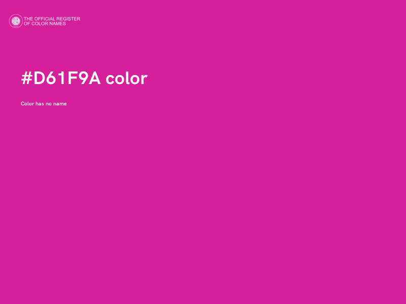 #D61F9A color image