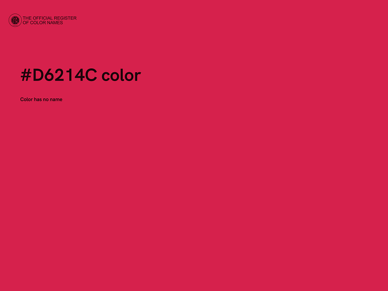 #D6214C color image