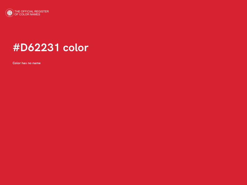 #D62231 color image