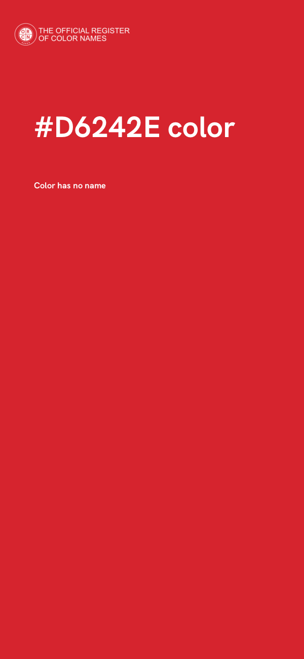 #D6242E color image