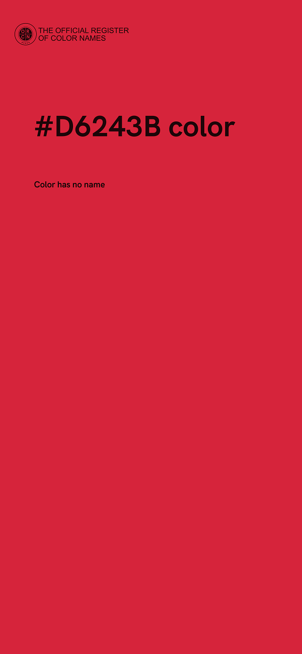 #D6243B color image