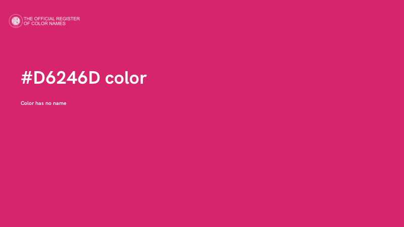 #D6246D color image