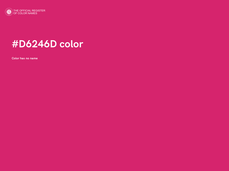 #D6246D color image
