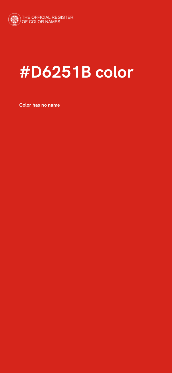 #D6251B color image