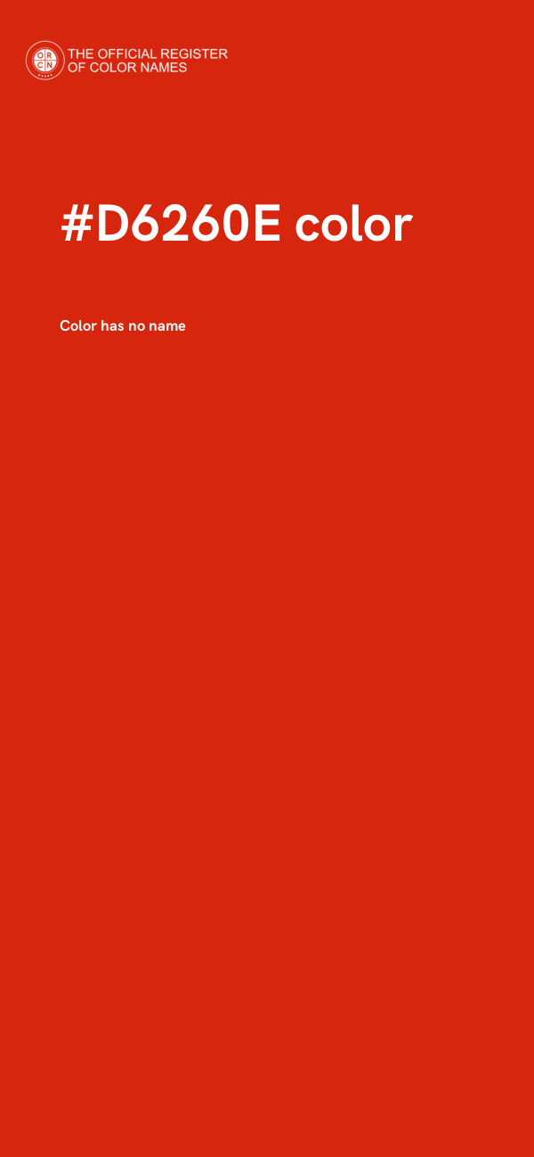 #D6260E color image