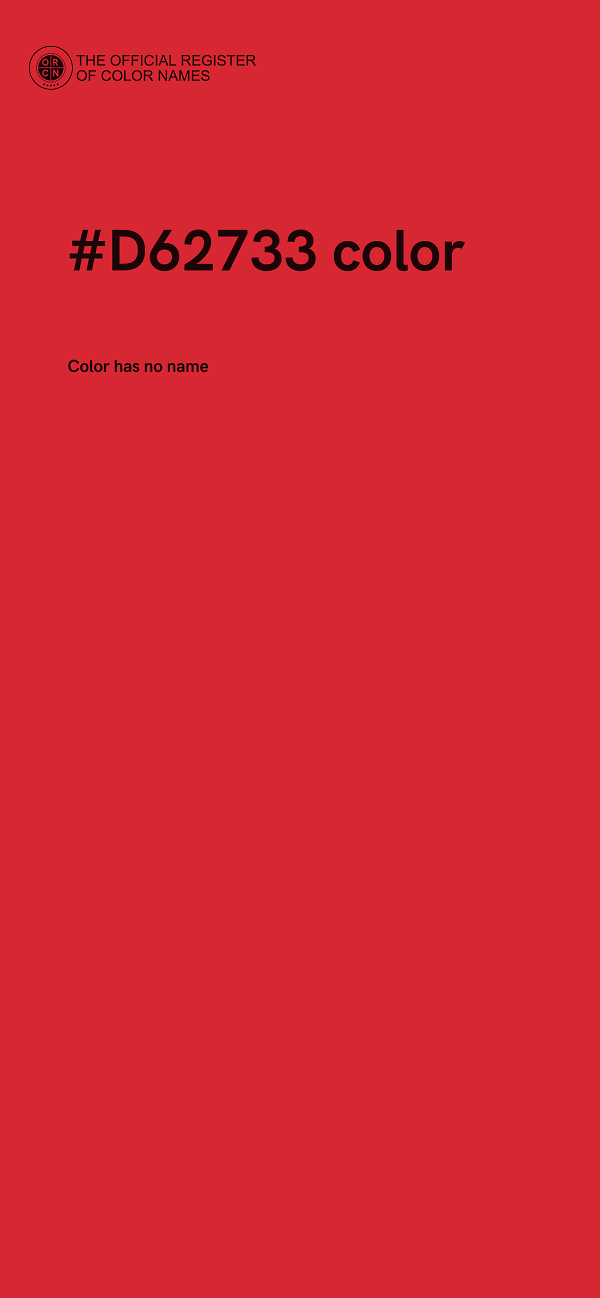#D62733 color image