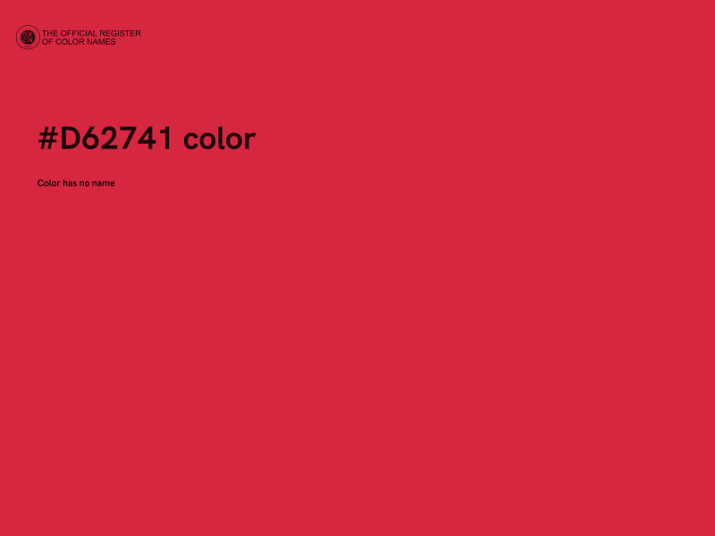 #D62741 color image