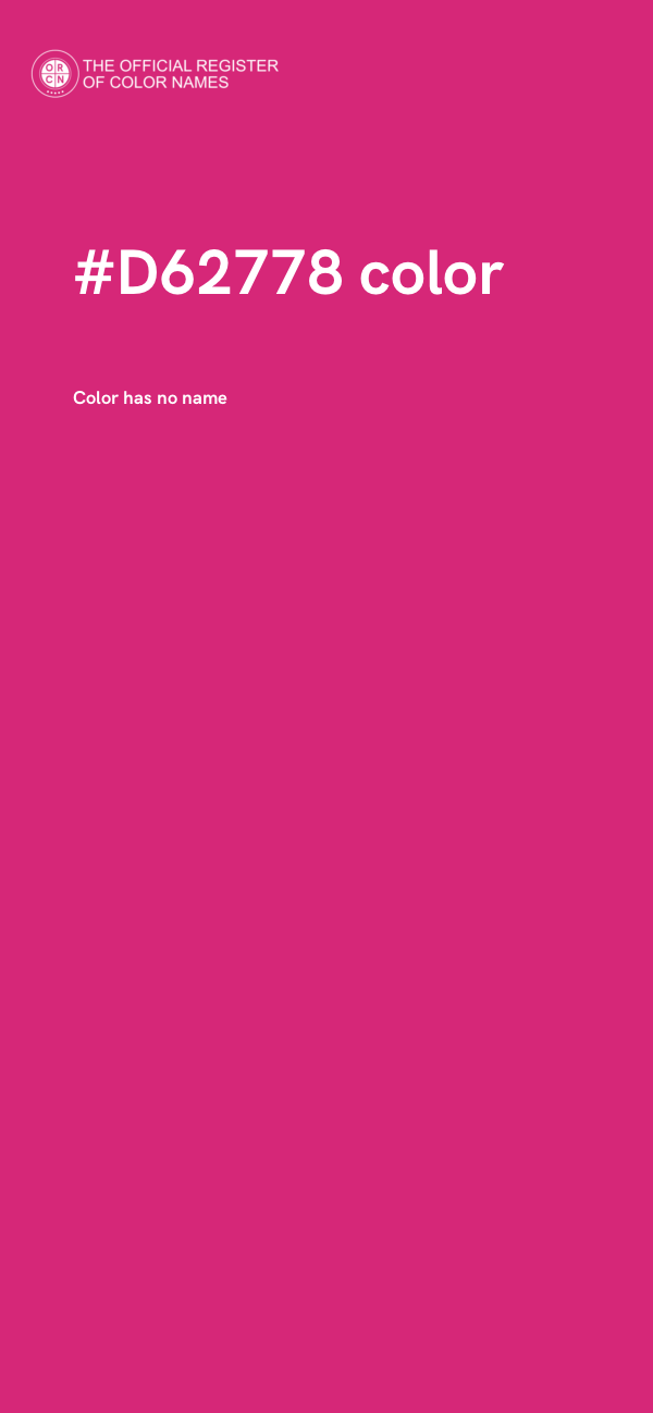#D62778 color image
