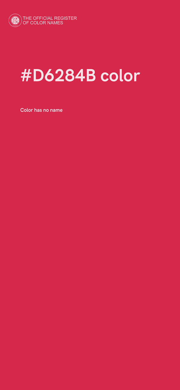 #D6284B color image