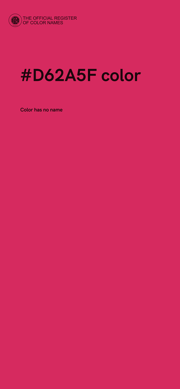 #D62A5F color image