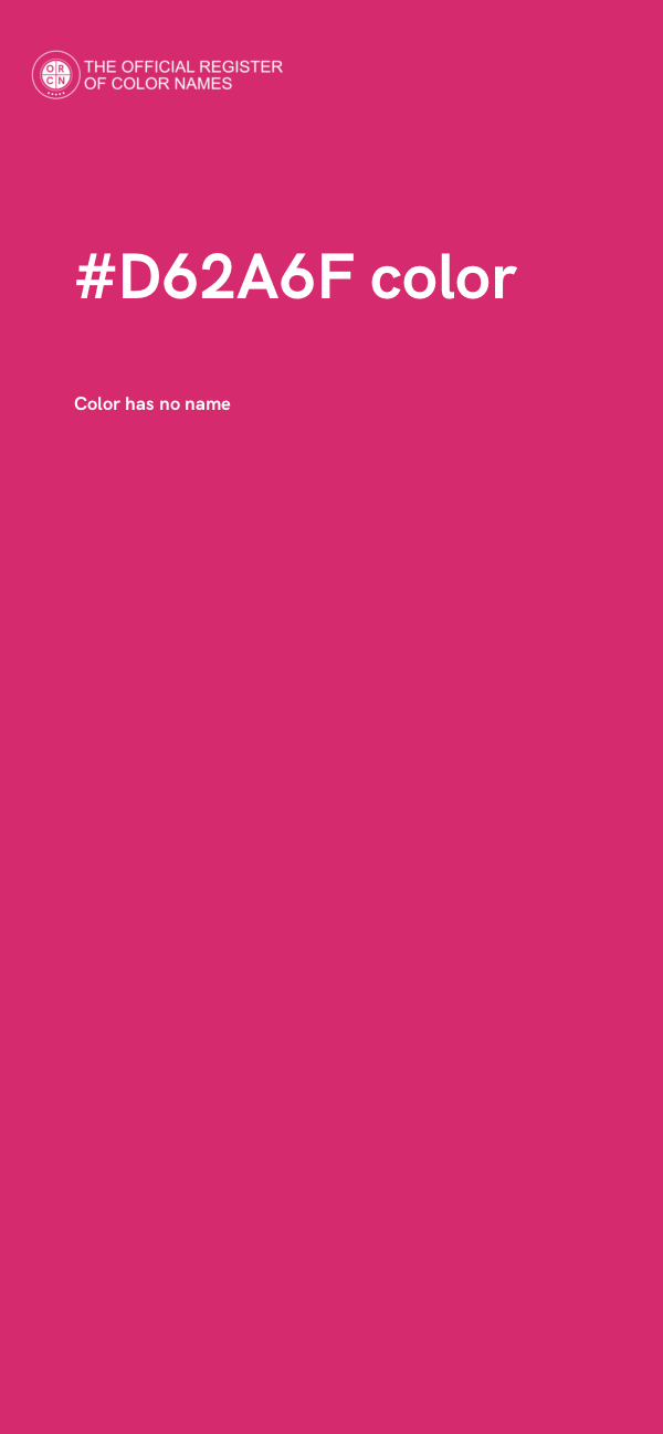 #D62A6F color image