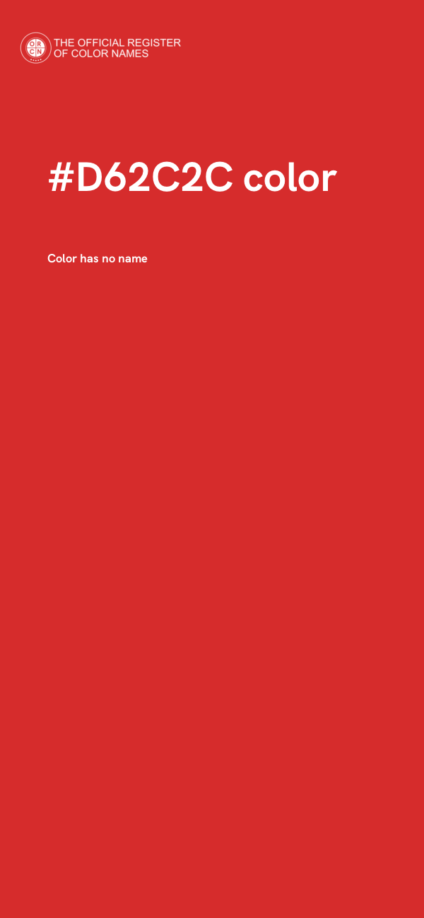 #D62C2C color image