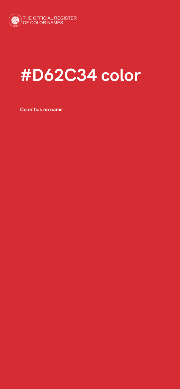 #D62C34 color image