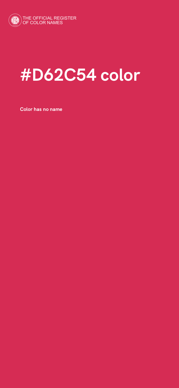 #D62C54 color image