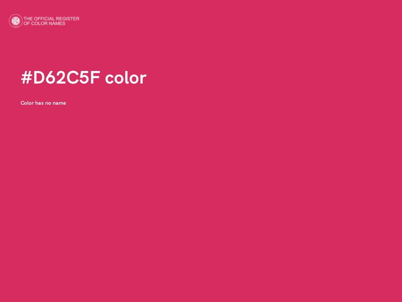 #D62C5F color image